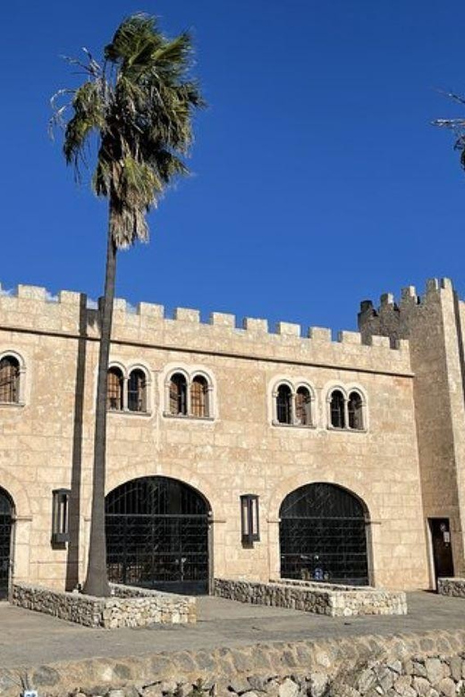 6 out of 72 - Choose your own tasting from 72 wines - Arriving at the castle-like building in Algaida