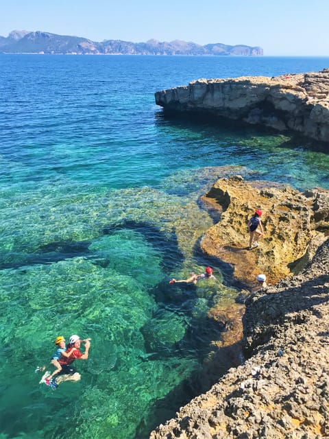 Alcudia: Coasteering Cliff Jumping - Choosing your own level of challenge
