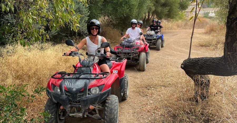 Andratx: Guided Quad Sightseeing Tour - At the station under Meson Can Paco