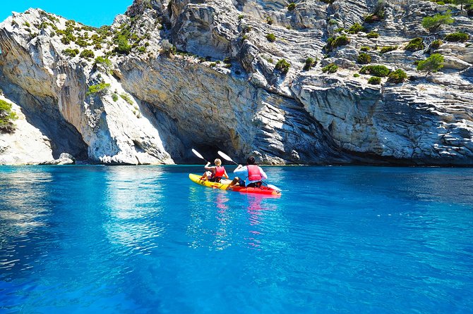 Breathtaking guided Kayak tour from Sant Elm the bay of Cala en Tió - Dragonera views with stories about island life