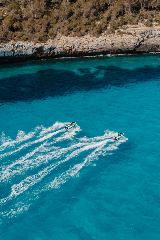 Cala d'Or | Jet Ski Tour 1 hour along southeast coast. - Cala Ferrera, Cala Mitjana, and the value of a swim stop