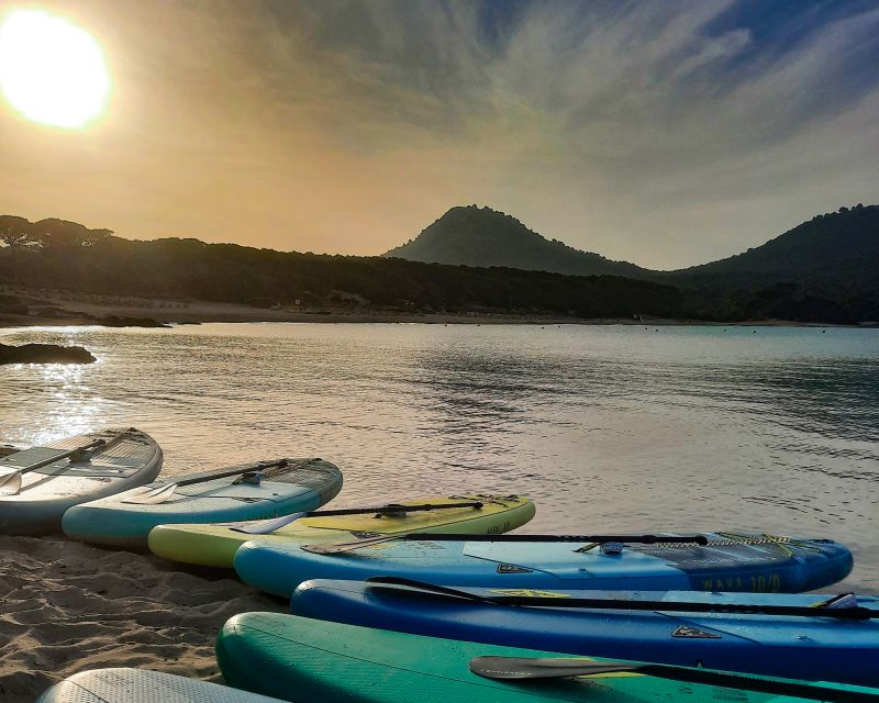 Cala Rajada: Stand Up Paddle Sunset Tour - Paddling across Cala Agulla bay