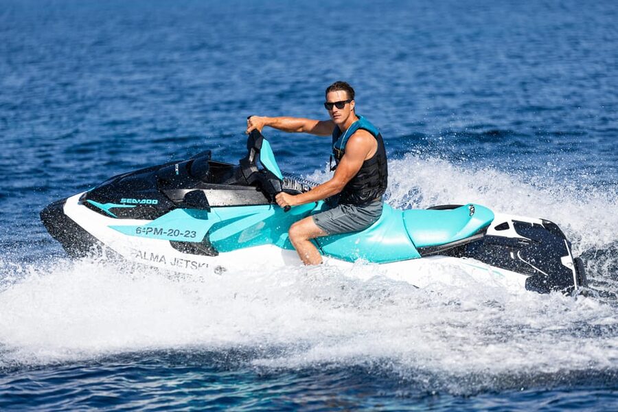 Calanova: Individual Jet Ski excursion with guide - The coastal setting around Cala Mayor