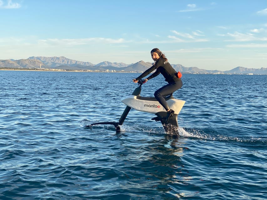 Can Picafort: experience with the aquatic ebike Manta5 SaltyCycling - Starting at Club Nautico de Can Picafort