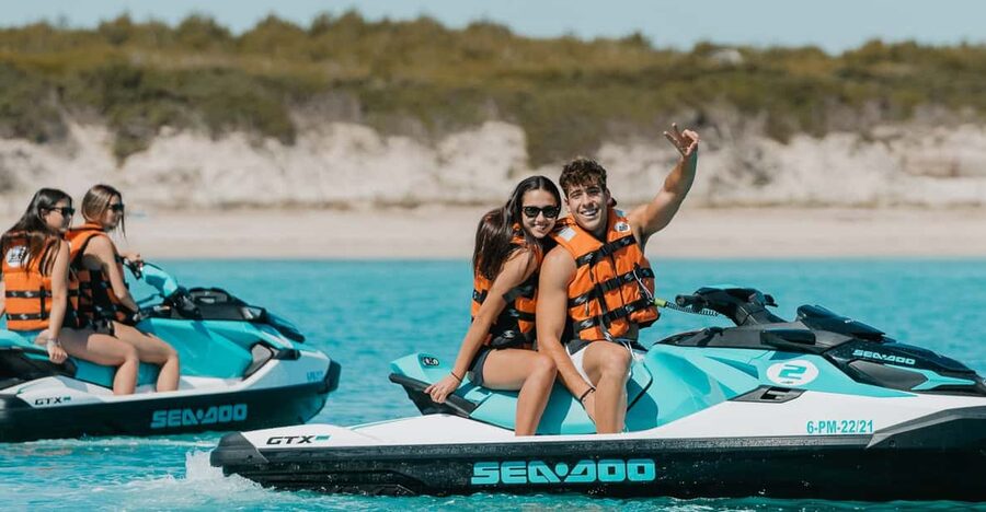 Can Picafort: Guided Playa de Muro Jet Ski Tour with Photos - Can Picafort and Playa de Muro from the water