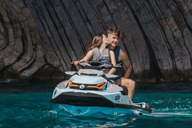Coll Baix and Caves Guided Tour - Coll Baix, clear water, and the swimming stop