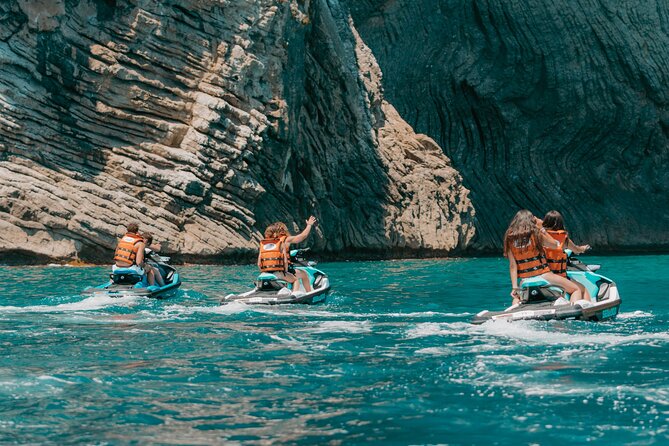 Coll Baix and Caves Guided Tour - The jet ski setup and guide supervision