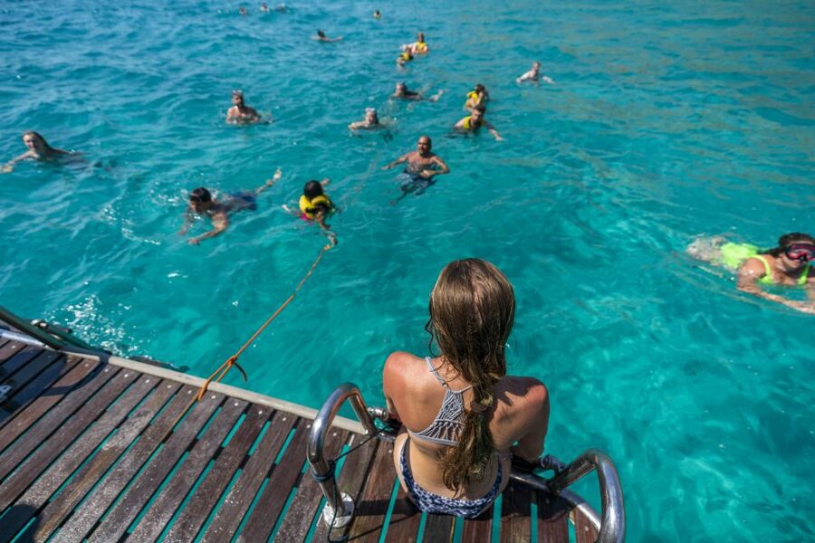 El Arenal, Mallorca: Bay of Palma Boat Tour with Snorkeling - The swim stop near Mallorca’s nature reserve