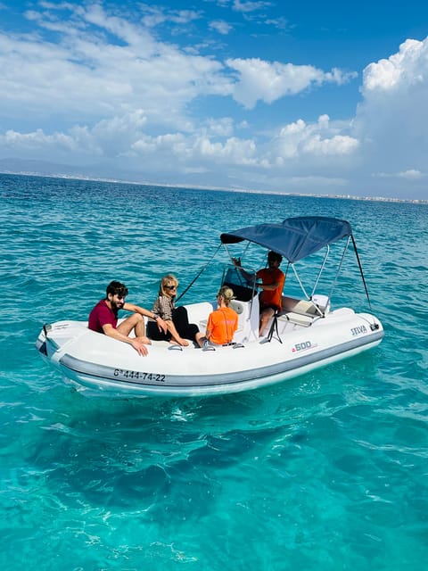 El Arenal: Private Mallorca Boat Rental (No License Needed) - Cala Vella for swimming and snorkeling