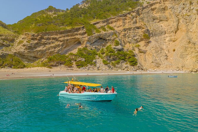 Enjoy crystal clear waters for 2 hours - Aucanada Beach and the changing view from the boat