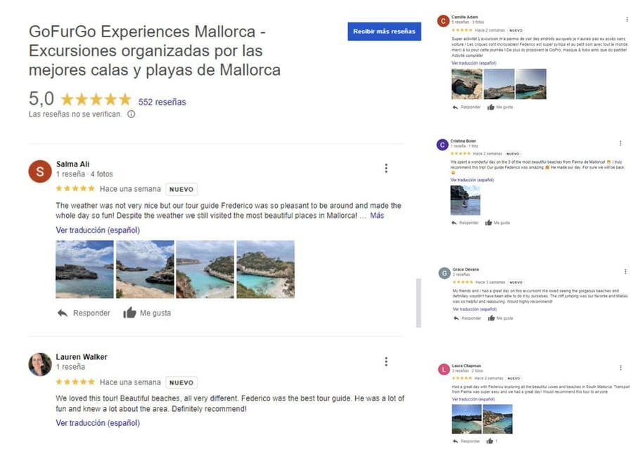 Experinence Cala Agulla / Molto with Paddlesurf and snorkel - Cala Molto: the quiet water stop