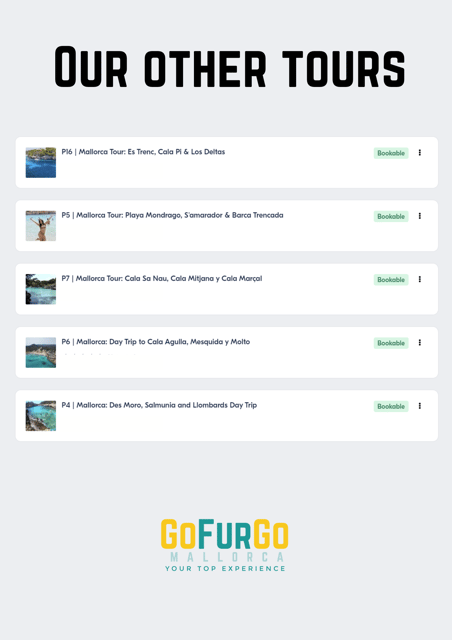 Experinence in Mondrago /S'amarador / Trencada Snorkel y SUP - Barca Trencada: the optional walk for a quieter cove