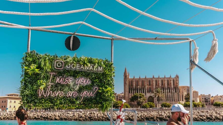 From Magaluf: Palma Bay Sightseeing Cruise with Live Music - From Magaluf Beach to Palma Bay