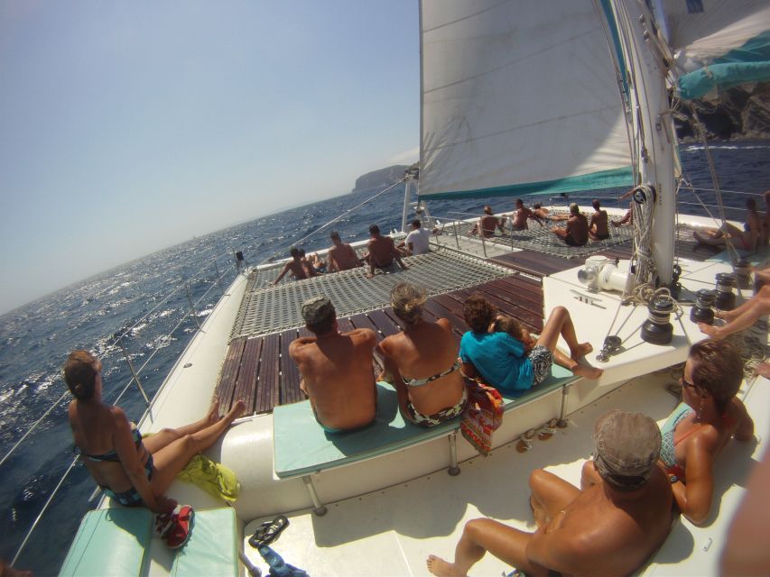 From Palma de Mallorca: Boat Cruise to Illetes - Arriving at Illetes by catamaran