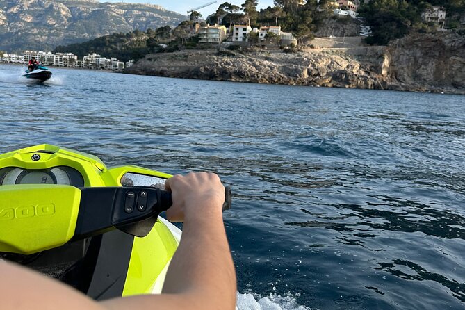 Jet Ski Rental Mallorca - Riding across Palma Bay from Cala Gamba
