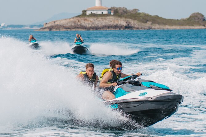 Jet Ski Tour around Alcanda Island - Leaving Puerto de Alcudia for the open water