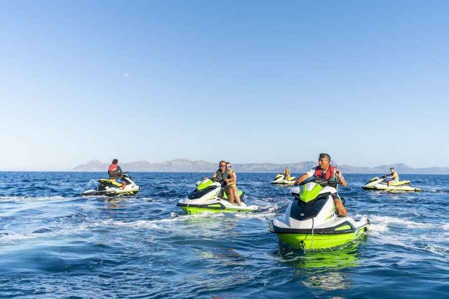 Mallorca: Alcudia Bay Jet Ski Tour - Aucanada, the first offshore view