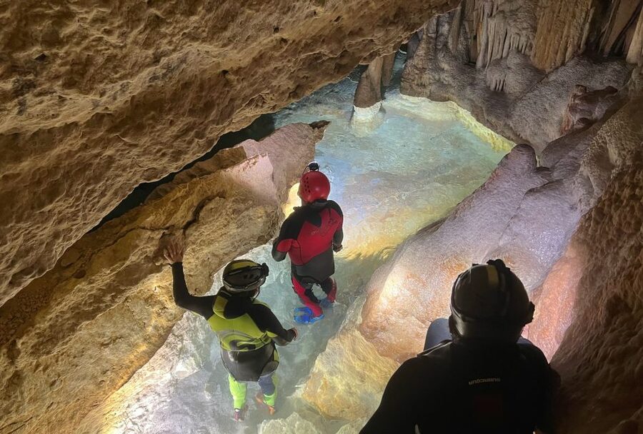 Mallorca: Aquatic Cave Exploration Guided Tour - A closer look at the cave entrance