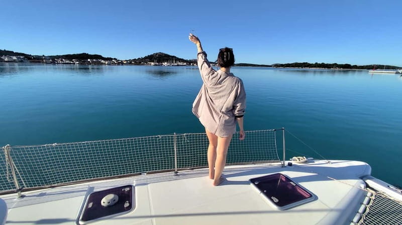 Mallorca: Catamaran Boat Tour with Tapas - Tapas prepared while you swim