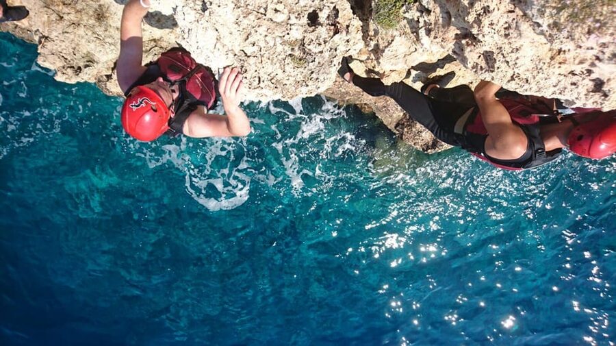 Mallorca: Cliff Jumping Adventure for Cruise Passengers - Zip lining into the Mediterranean