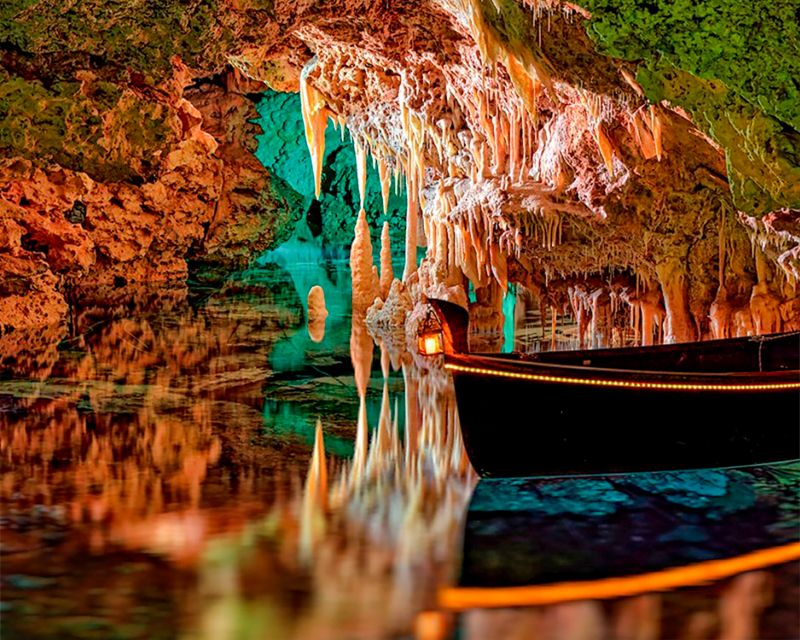 Mallorca: Dinosaurland and Caves of Hams Combined Ticket - Blue Cave: projections, origins, and a shimmering lake