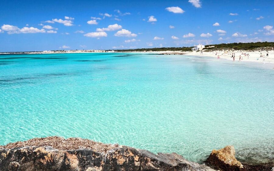 Mallorca Experinence: Es Trenc con Paddlesurf y Snorkel - Es Trenc: white sand, protected surroundings, and calm water