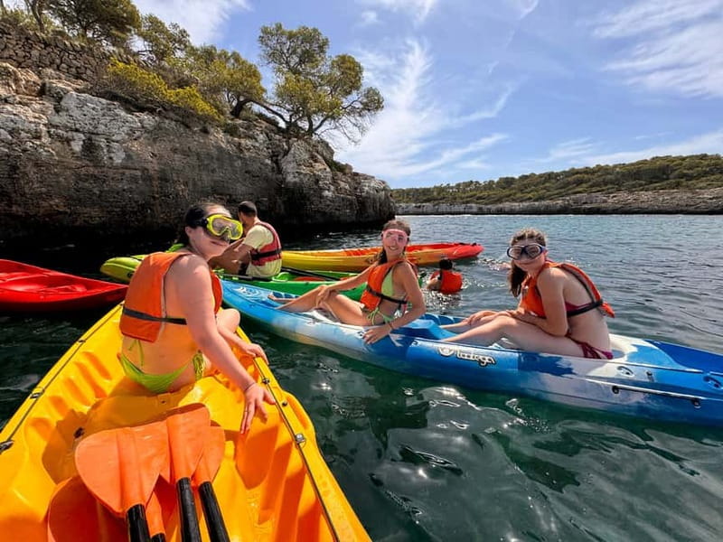 Mallorca: Kayak and Paddle Surf excursion through crystal clear water caves - The first 30 minutes toward Cala Mondragó