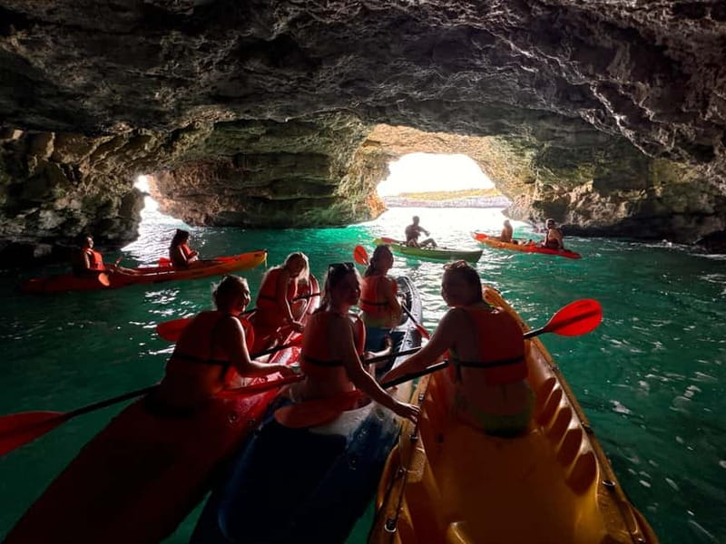Mallorca: Kayak and Paddle Surf excursion through crystal clear water caves - A 10 to 15 minute pause at Cala Mondragó and Cala S’Amarador