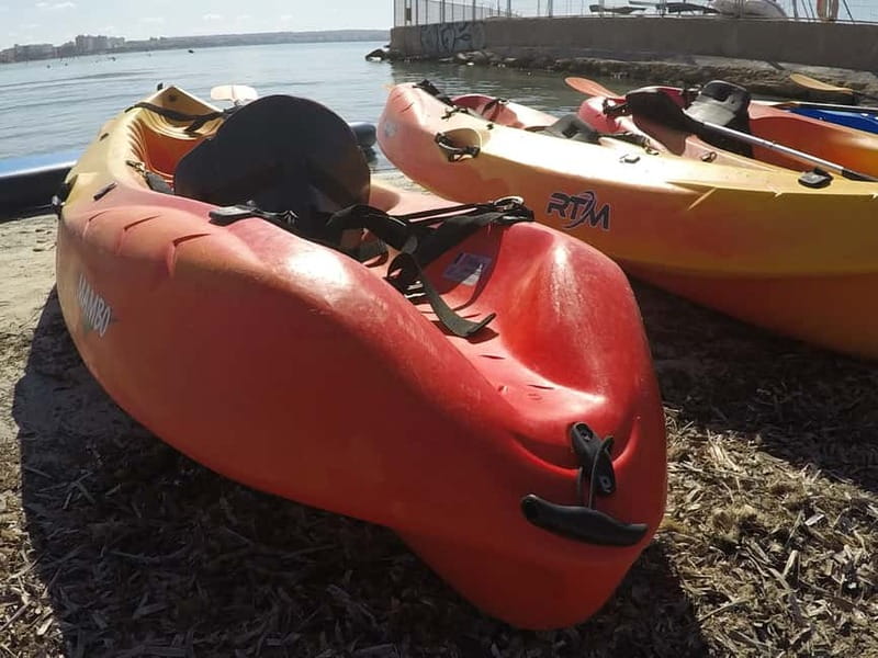 Mallorca: Kayak Rental - Portixol and Palma Cathedral as farther goals