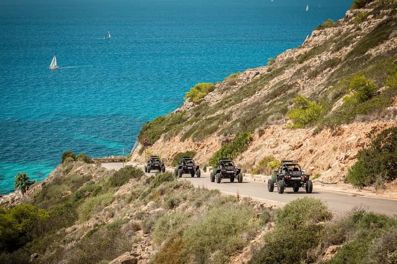 Mallorca: On Road Buggy Tour + Panorama View + Snorkeling - Climbing toward Randa Mountain