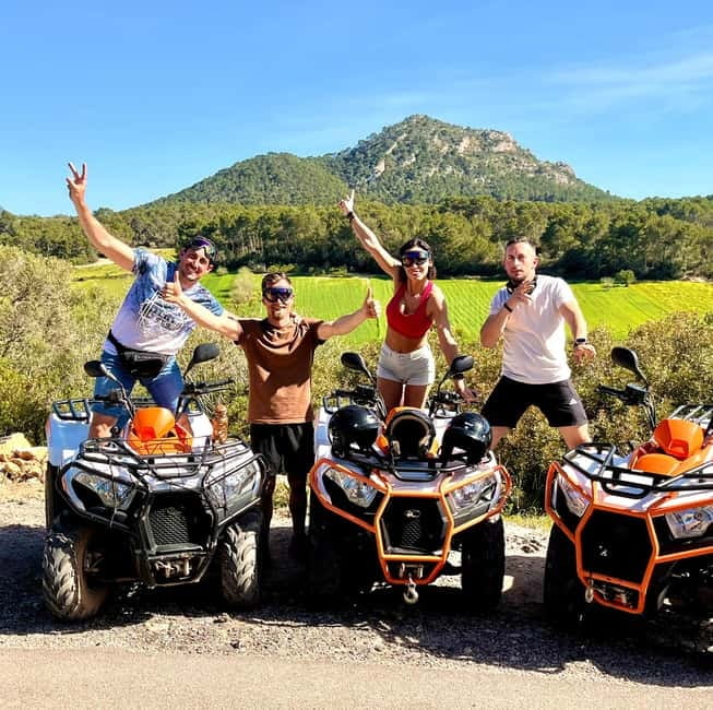Mallorca: Quad Bike Tour, Snorkeling, and Cliff Jumping - Reaching the bay for swimming and snorkeling