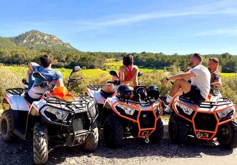 Mallorca: Quad Bike Tour, Snorkeling, and Cliff Jumping - Forest roads and the climb toward Mount Randa