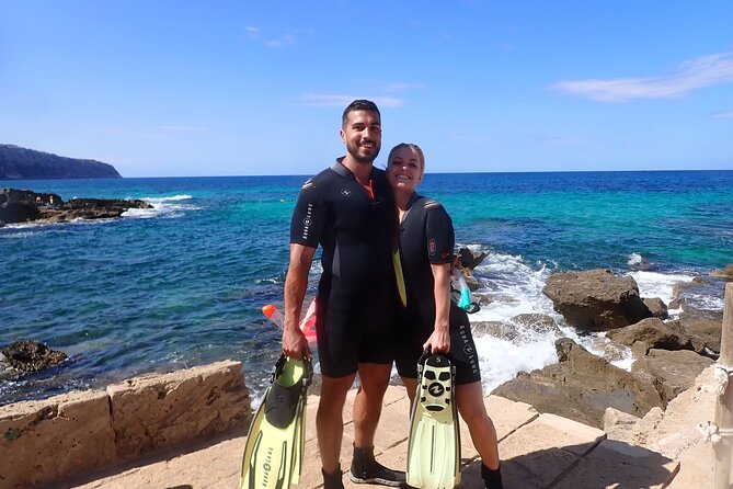 Mallorca: Snorkeling in a Beautiful Nature Reserve - Getting fitted with mask, fins, and wetsuit