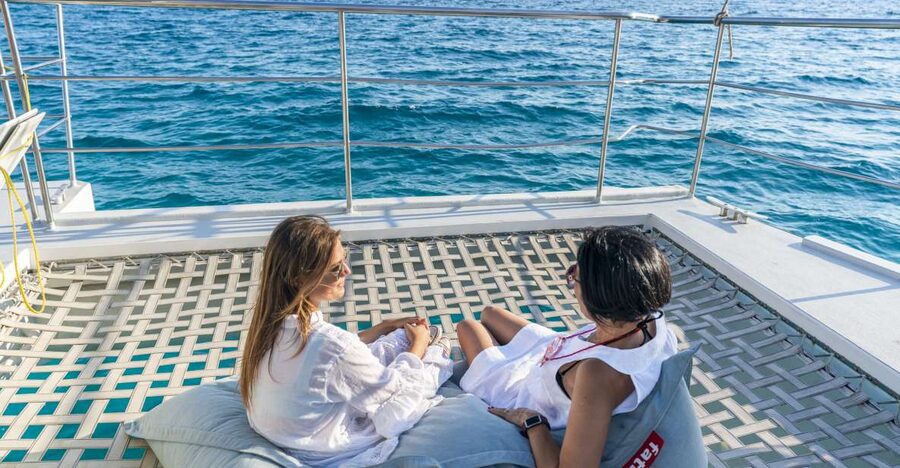Palma: Catamaran Cruise with Swimming and Snorkelling - Cap Enderrocat and the coast toward Cala Vella