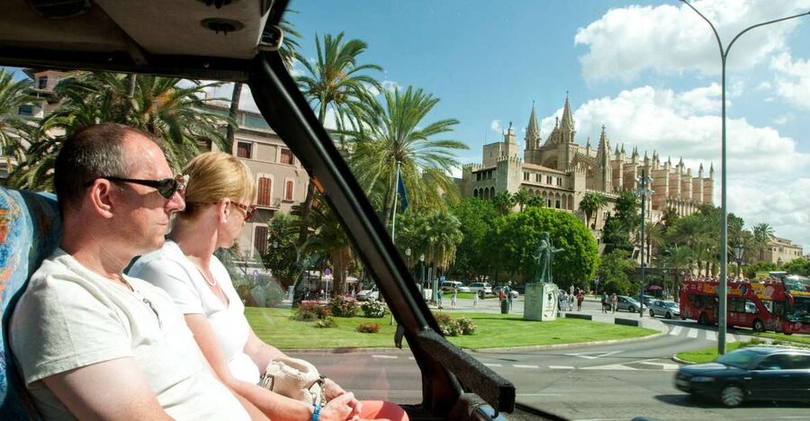 Palma de Mallorca: Full-Day Tour with Departure Options - Arriving beside Palma Cathedral