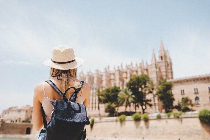 Palma de Mallorca Sightseeing Day Tour - Palma port, La Seu, and Almudaina Palace from the road