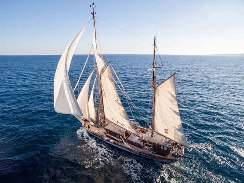 Palma de Mallorca: Wooden Sailboat; Food, Views & History - Cala Punta Negra and the swim stop