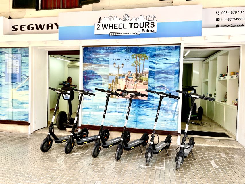 Palma: Guided 1.5 H city tour on Electric scooter - From stone streets to Can Pere Antoni