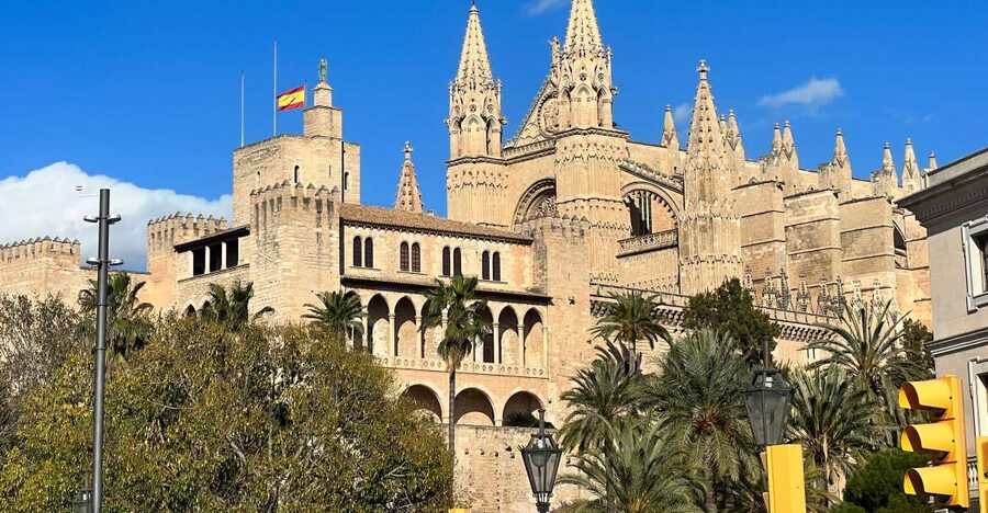 Palmas sightseeing highlights in a private and exclusive way - Starting below Almudaina Palace at the Royal Gardens