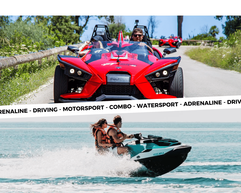 Peguera: Racing Car Drive and Jet Ski Combo Tour - Key points to know before booking