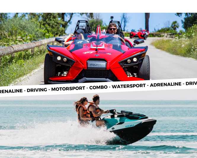 Peguera: Racing Car Drive and Jet Ski Combo Tour - What is included, and what is not