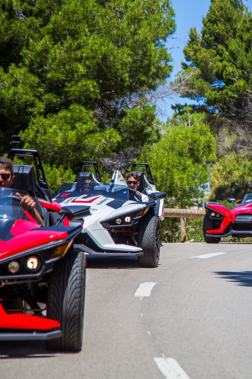 Peguera: Racing Car Drive and Jet Ski Combo Tour - S’Agilau Cave and the photo stop