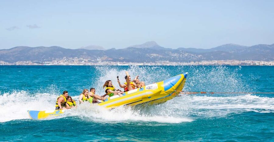 Playa de Palma: Banana Boat Ride - A quick splash beside Playa de Palma