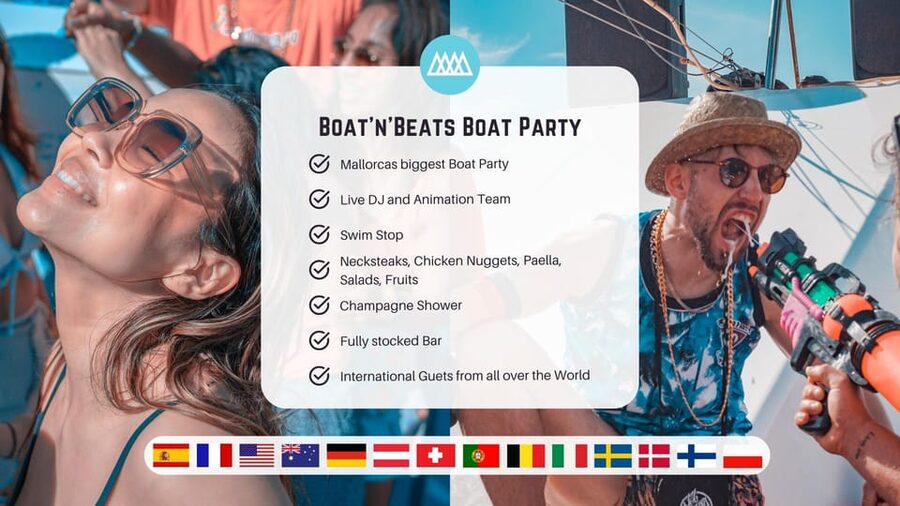 Playa de Palma: Boat Party with DJ, Buffet and Entertainment - The Cala Delta swim stop