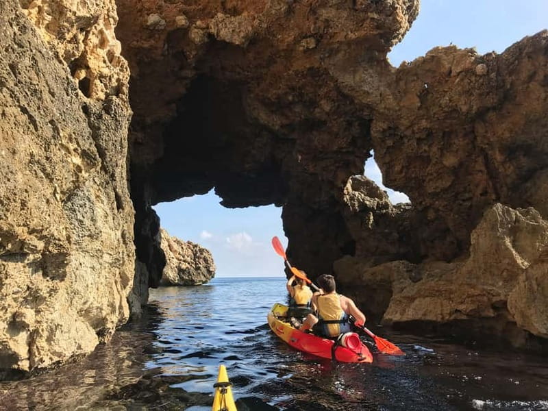 Pollença: Kayak Discovery – Snorkeling and Caves - Starting at Cala Molins, with the beach close at hand