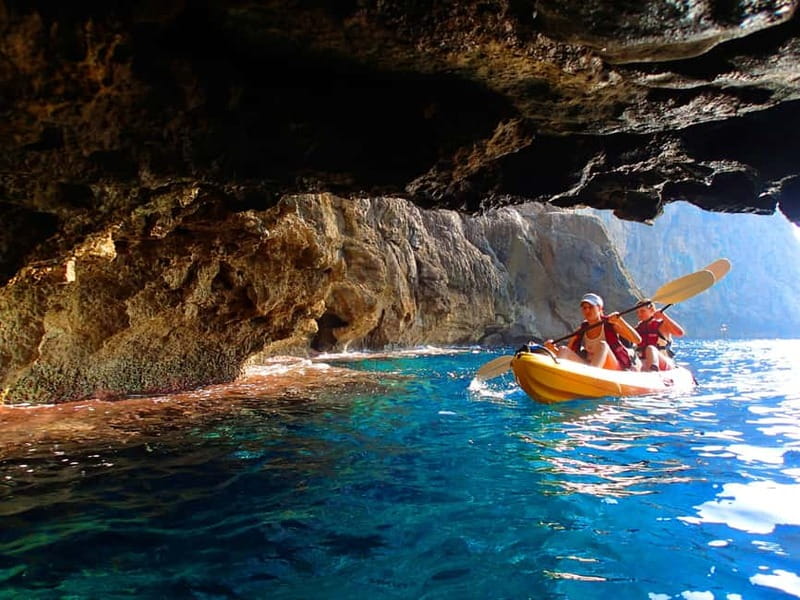 Pollença: Kayak Discovery – Snorkeling and Caves - Paddling through Cala Sant Vicenç