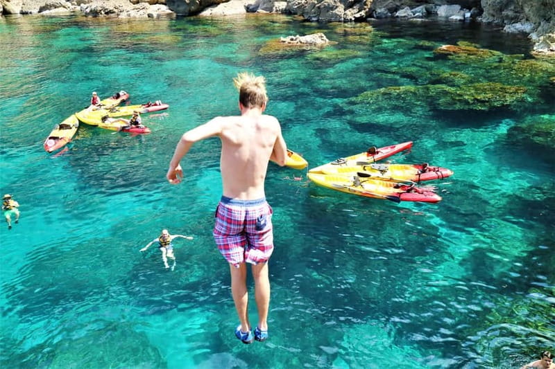 Pollença: Kayak Discovery – Snorkeling and Caves - Snorkeling in Mallorca’s clear water
