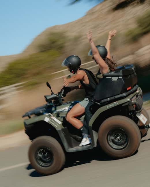 S'illot island quad tour - Riding from stone streets to S’Illot beach