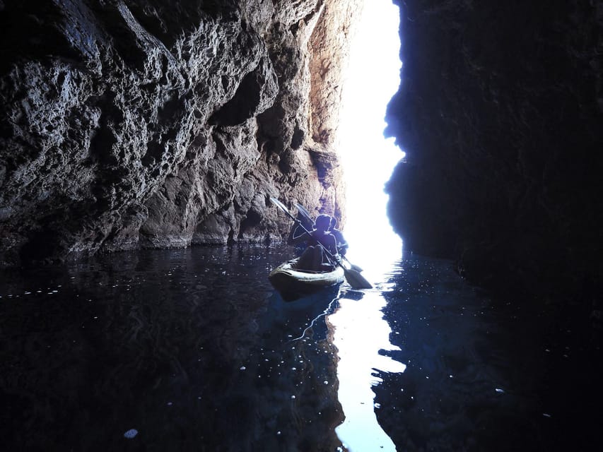 Sant Elm: Guided kayak tour to Cala en Tío with caves - Returning to Sant Elm by kayak