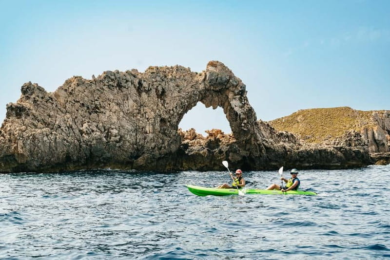 Santa Ponsa: Marine Reserve Kayak Tour - Caves, a beach, and a natural pool